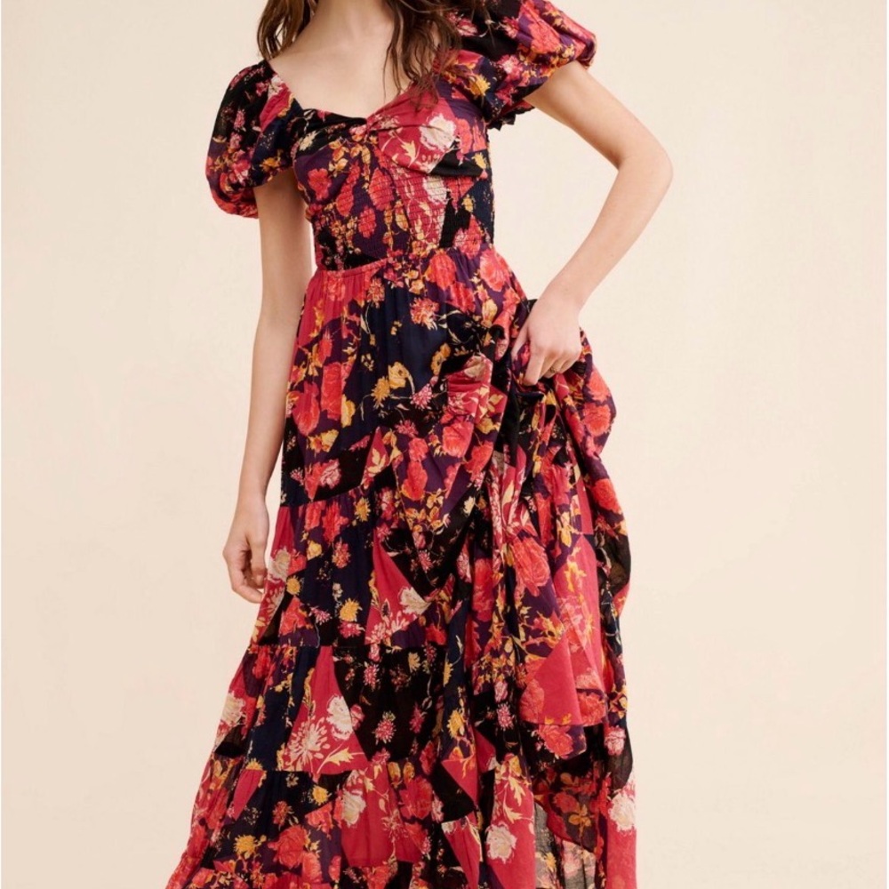 Free People Sundrenched Maxi Dress - large